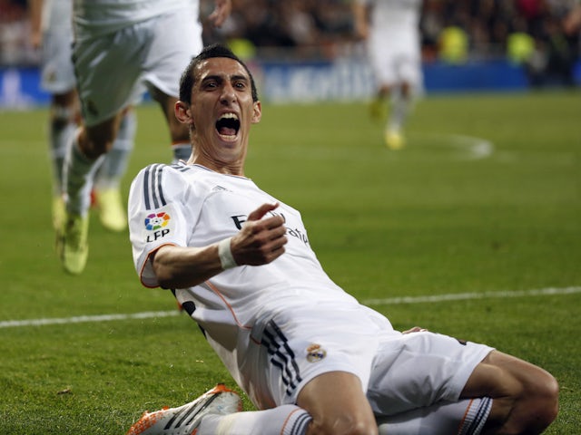 Angel Di Maria in action for Real Madrid on April 12, 2014