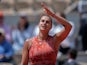 Aryna Sabalenka celebrates winning her match at Roland Garros on June 3, 2024