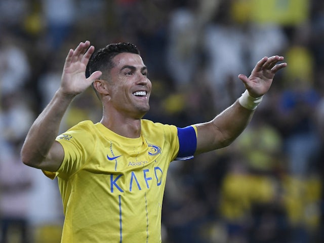 Al-Nassr forward Cristiano Ronaldo in action on May 4, 2024.