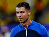 Al-Nassr's Cristiano Ronaldo during the warm up before the match on March 30, 2024 
