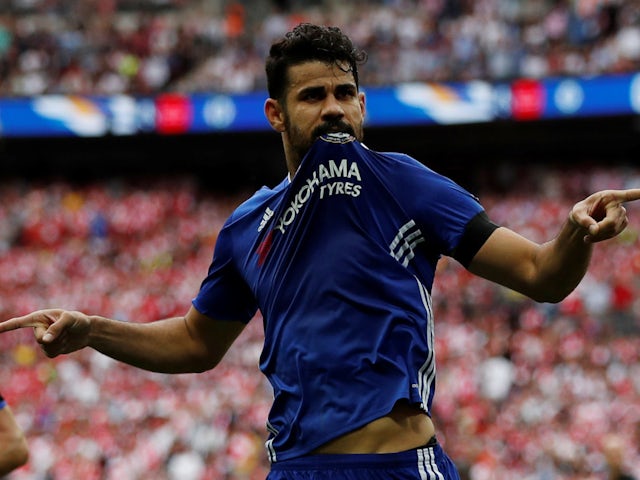 Diego Costa in action for Chelsea in 2017.