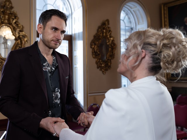 Freddie and Grace on Hollyoaks on June 10, 2024