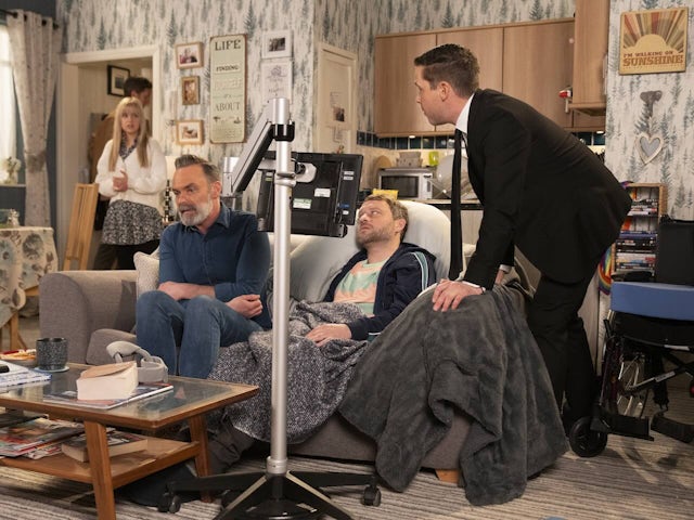 Billy, Paul and Tom on Coronation Street on June 18, 2024