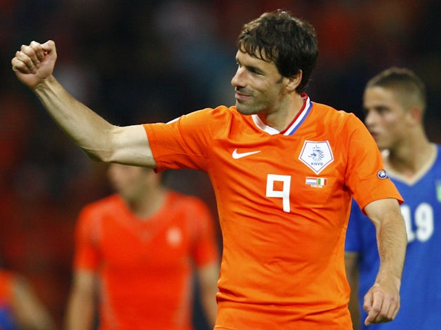 Ruud van Nistelrooy in action for Netherlands on June 8, 2008