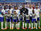 France players pose for a team group photo before the match on June 9, 2024