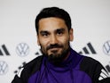 Germany's Ilkay Gundogan during the press conference on March 22, 2024