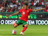 Portugal's Joao Cancelo shoots at goal on June 4, 2024