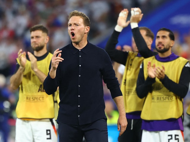 Germany manager Julian Nagelsmann reacts on June 14, 2024
