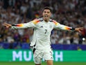 Kai Havertz celebrates scoring for Germany on June 14, 2024