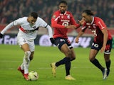 Kylian Mbappe in action with Lille's Leny Yoro on June 5, 2024