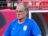 Uruguay manager Marcelo Bielsa before their June 2024 friendly with Mexico