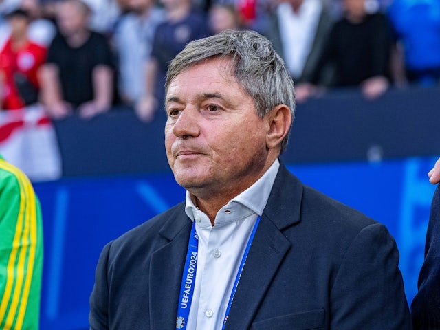 Serbia manager Dragan Stojkovic pictured before the game on June 16, 2024 [IMAGO]