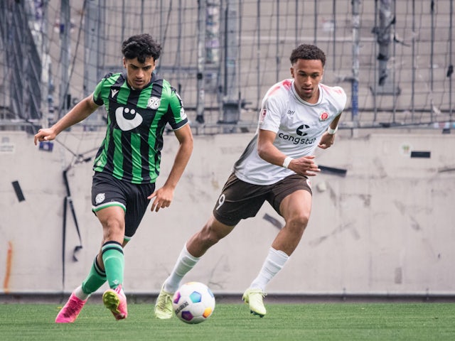 St Pauli youngster Eric da Silva Moreira in action in May 2024. (IMAGO)