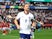 England's Harry Kane celebrates scoring their first goal on June 20, 2024
