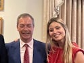 Holly Valance pictured with Nigel Farage