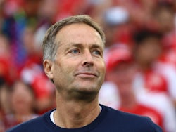 Denmark manager Kasper Hjulmand pictured in June 2024