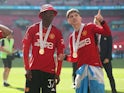 Kobbie Mainoo and Alejandro Garnacho of Manchester United on May 25, 2024 (IMAGO)
