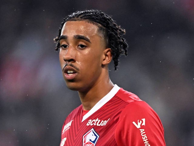 Lille defender Leny Yoro on May 06, 2024 (IMAGO)