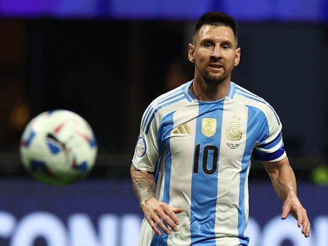 Argentina's Lionel Messi in action on June 20, 2024