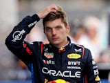 Red Bull's Max Verstappen reacts after finishing second in qualifying on June 22, 2024