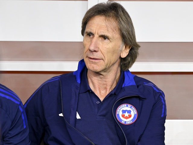 El técnico de Chile Ricardo Gareca antes del partido Chile-Perú del 22 de junio de 2024