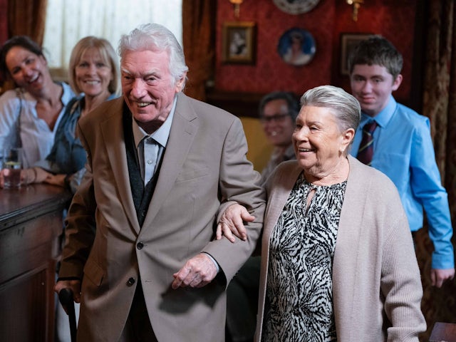 Stevie and Mo on EastEnders on July 8, 2024