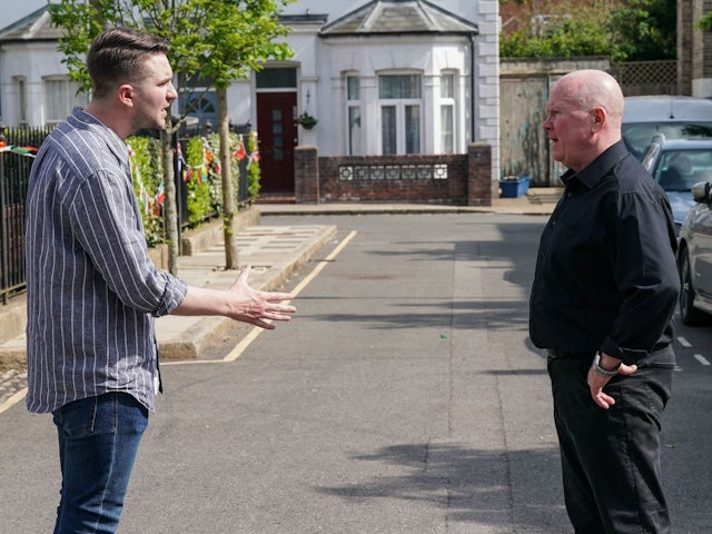 Callum and Phil on the second episode of EastEnders on July 11, 2024