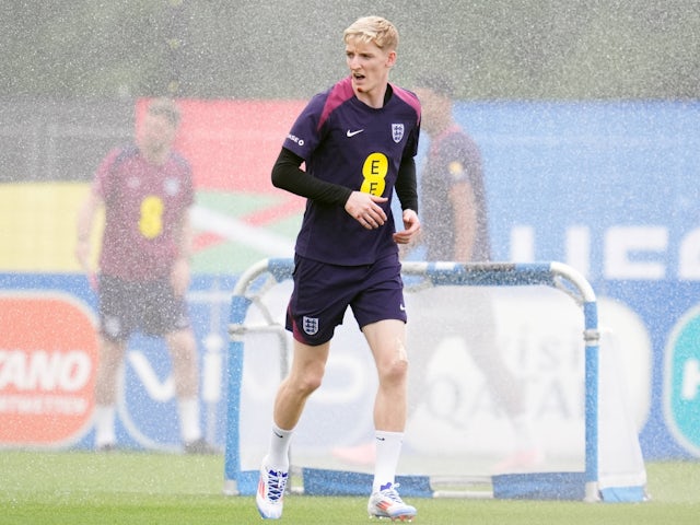 England's Anthony Gordon during training on June 27, 2024 [IMAGO]