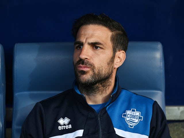 Cesc Fabregas as Como assistant in May 2024.