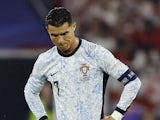 Portugal's Cristiano Ronaldo reacts on June 26, 2024