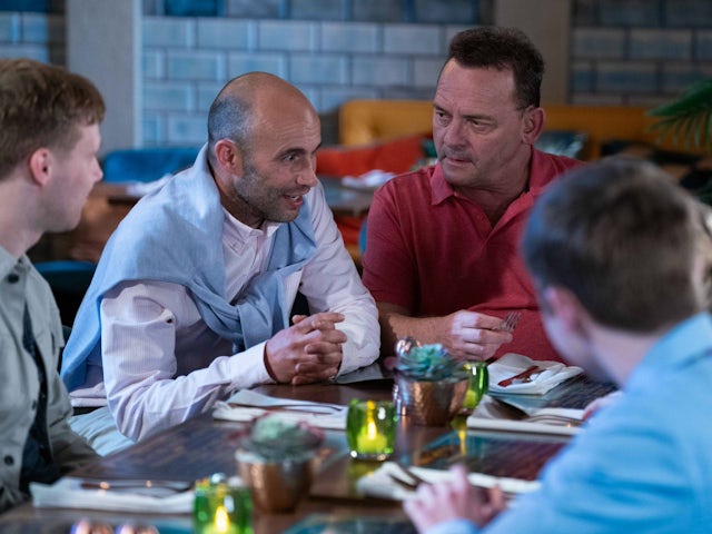 Jay, Teddy and Billy on the second episode of EastEnders on July 11, 2024