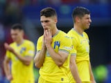 Ukraine's Georhiy Sudakov looks dejected after the match on June 26, 2024