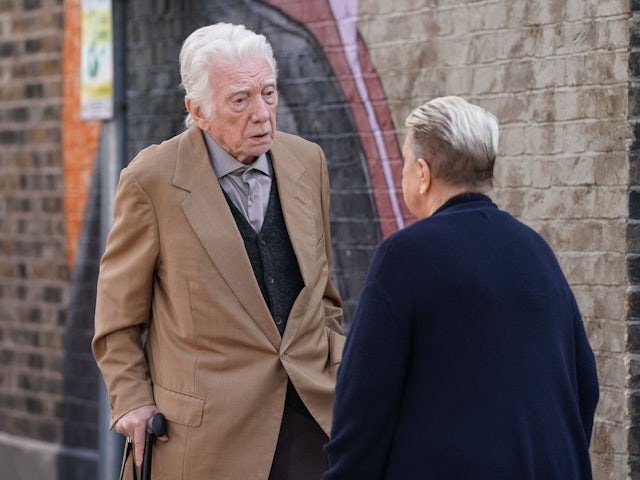 Stevie and Mo on the first episode of EastEnders on July 11, 2024