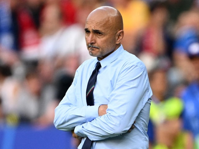 Italy head coach Luciano Spalletti looks dejected on June 29, 2024
