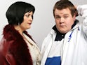 Ruth Jones and James Corden as Nessa and Smithy on Gavin & Stacey
