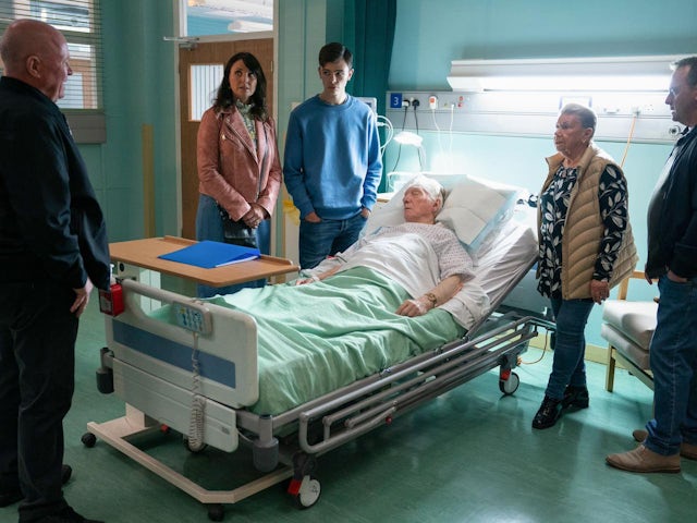 Stevie and the Mitchells on the second episode of EastEnders on June 26, 2024