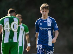 Niklas Sandberg of Sarpsborg 08 looks dejected during the friendly football match between Hammarby and Sarpsborg 08 on June 26, 2024