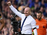 Everton manager Sean Dyche celebrates after the match on May 28, 2023 [IMAGO]