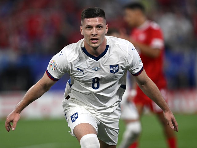 Euro 2024 Luka Jovic for Serbia on June 24, 2024