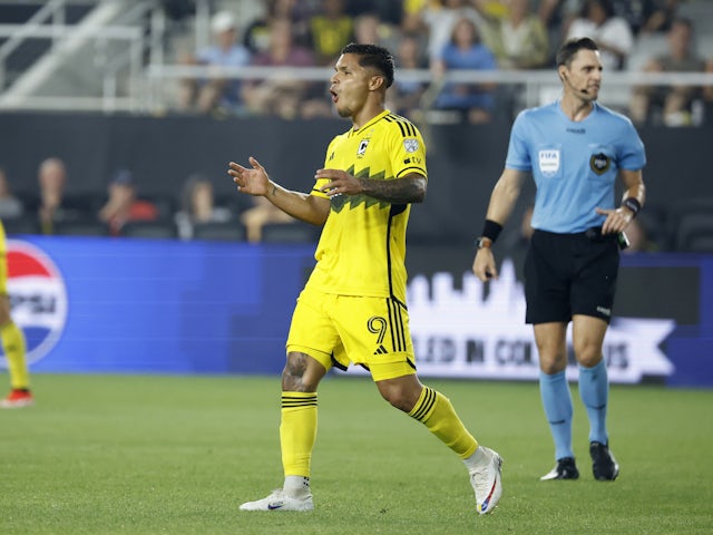  Columbus Crew striker Cucho Hernandez on July 3, 2024