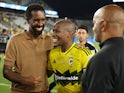  Columbus Crew coach Wilfried Nancy and Darlington Nagbe on July 3, 2024