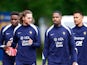 France's Adrien Rabiot, Mike Maignan and teammates during training on May 30, 2024