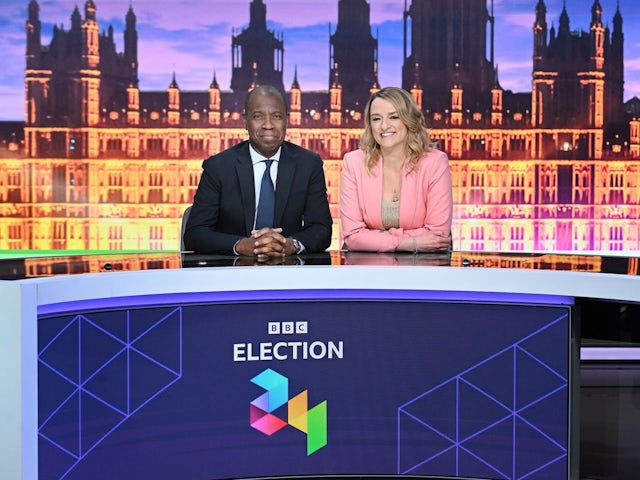 Clive Myrie and Laura Kuenssberg for BBC election 2024