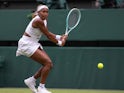 Coco Gauff in action at Wimbledon on July 1, 2024