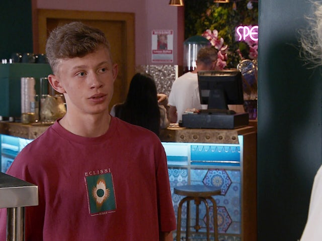 Dylan on Coronation Street on July 19, 2024