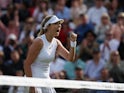 Katie Boulter reacts at Wimbledon on July 2, 2024