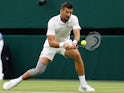  Novak Djokovic in action at Wimbledon on July 2, 2024
