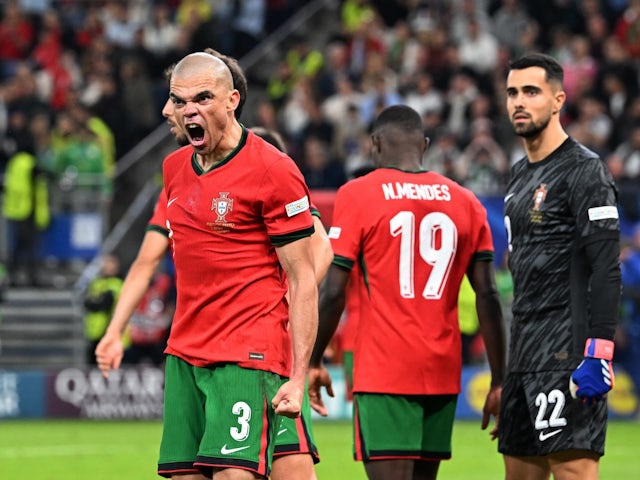 Portugal's Pepe reacts on July 5, 2024