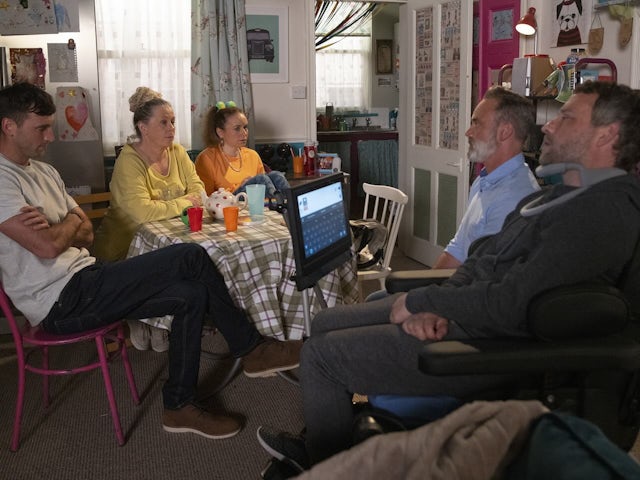 Paul and family on Coronation Street on July 22, 2024