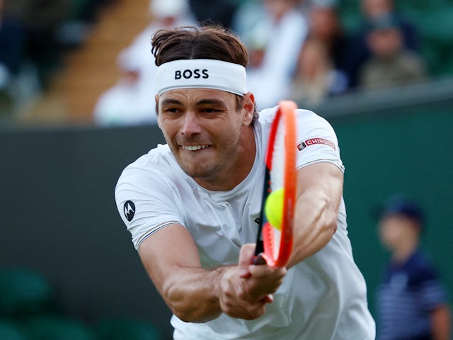 Taylor Fritz at Wimbledon on July 6, 2024